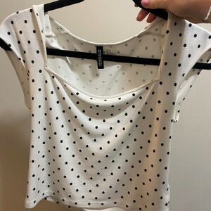 H&M polka dot top